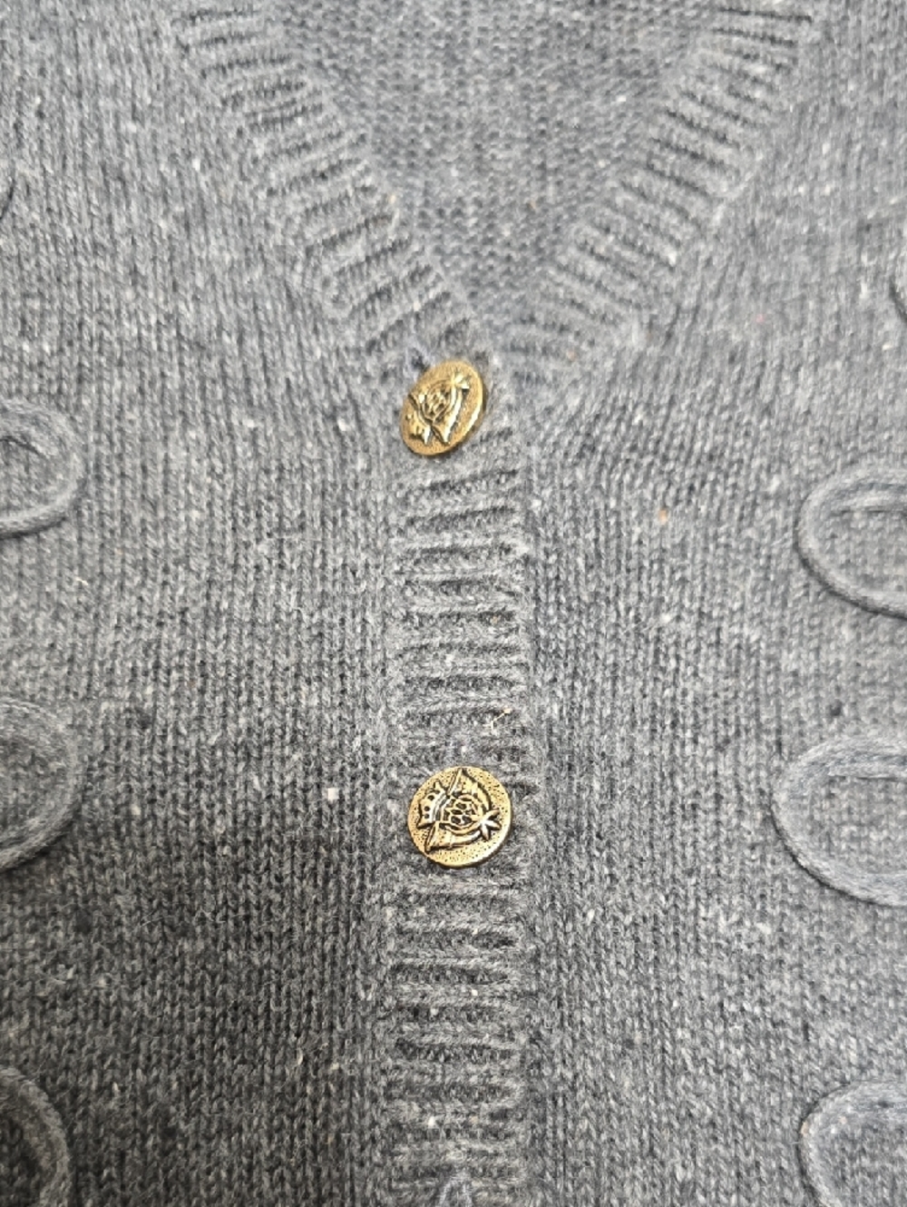 Gray Knit Button-Front Sweater Vest - Picture 6 of 6